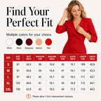 Women's V-Neck 3/4 Sleeve Blazer Dress