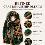 🧣 Versatile Lightweight Leopard Print Shawl Scarf 🐆✨ – 50% OFF | 30-Day Money-Back Guarantee