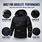 Men's Outdoor Windbreaker Jacket with Detachable Hood