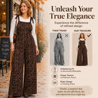 Women's Leopard Print Wide-Leg Jumpsuit