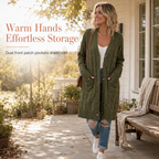 Women's Long Single Breasted Knitted Cardigan Sweater Casual Outerwear Coat for Autumn and Winter