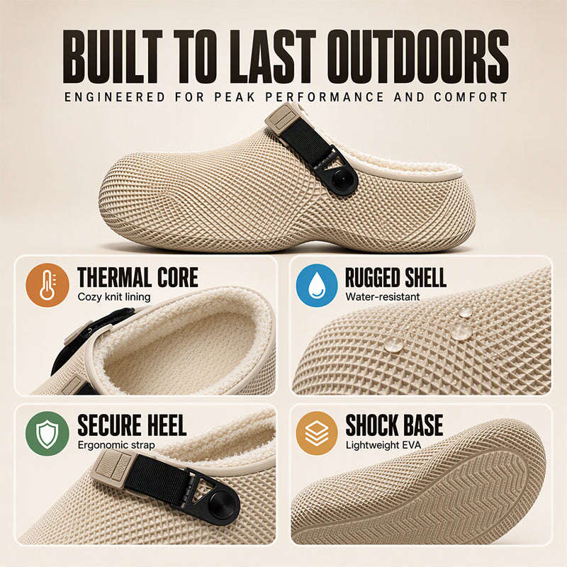 Men's Winter Warm Plush-Lined Slippers