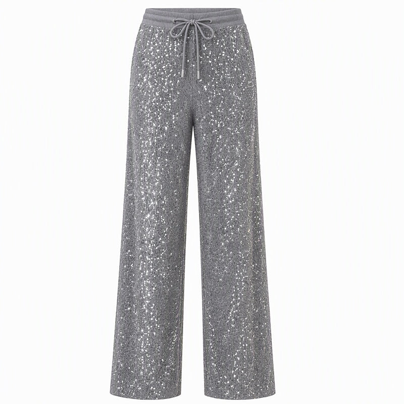 🔥 50% off 🔥 Women's wide-leg pants with sparkling sequins