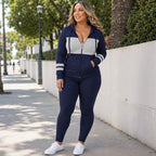 Women's Hooded Sweatshirt & Pants 2-Piece Set