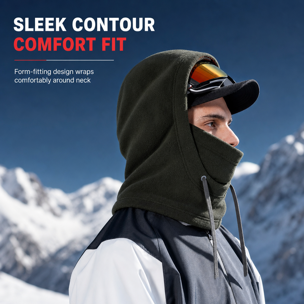 ❄️Windproof & Warm, Full Protection – Winter Outdoor Ski Mask, Thick Fleece Heat Lock ✨