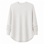 Women's Casual Loose Waffle Knit Top
