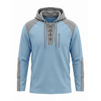 Men's Casual Knit Color-Block Hoodie