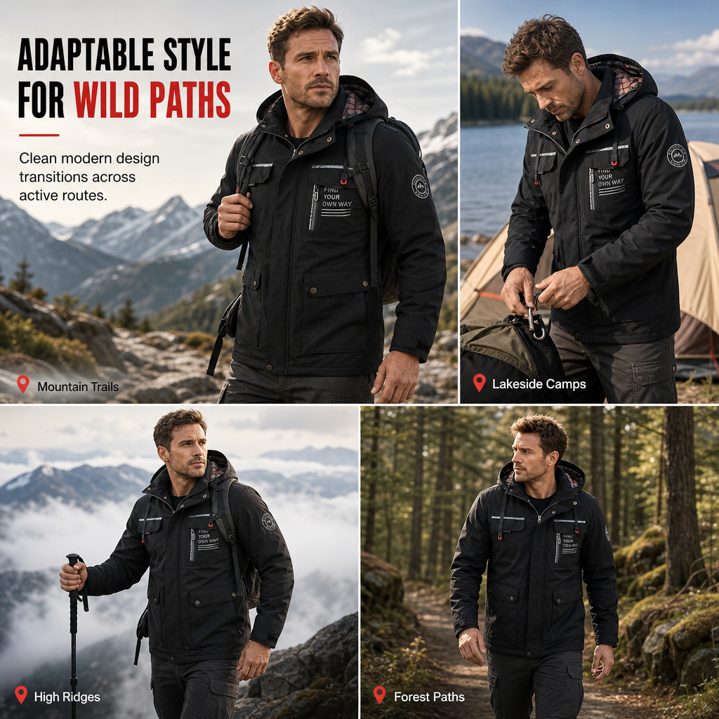 🧥Windproof & Heat-Locked, Outdoor Protection – Men's Casual Warm Parka Jacket ✨