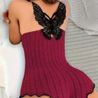 🦋 Women's Butterfly Back Lace Romper – Elegant, Flattering & Comfortable Nightwear✨ – 50% OFF | 30-Day Money-Back Guarantee