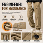 Men's Waterproof Plush-Lined Cargo Pants