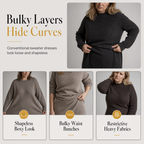 Women's Crew Neck Long Sleeve Patchwork Slim Fit Bodycon Pullover Dress