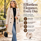 Women's Double-Breasted Woolen Coat