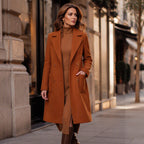 Women's Double-Breasted Woolen Coat