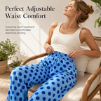 Women's Casual Polka Dot Print Wide Leg Pants