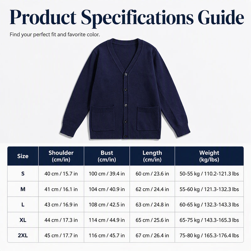 🧶 Warm Duty Cardigan ✨ – 50% OFF | V-Neck Soft Knit with Pockets | 30-Day Money-Back Guarantee
