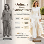 📦Free Shipping✈️Women's Elegant Longline Coat and Wide-Leg Pants Set