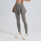 Women's High-Waisted Leggings with Skirt