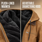 ⏰ Last Day of the Sale – 50% OFF ✨Men’s Plush-Lined Hooded Work Jacket