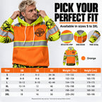 ⚡50% OFF Today⚡Men's High Visibility Reflective Hooded Sweatshirt