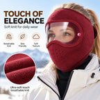 Winter Windproof Warm Face Mask with HD Goggles