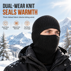 Men Warm Knitted Balaclava Hat Windproof Winter Beanie Cap and Cold Weather Face Mask Hood £8.90 Regular price£17.80Sale price  50 % OFF