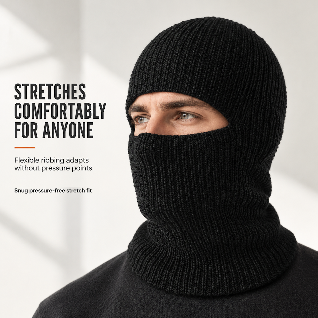 Men Warm Knitted Balaclava Hat Windproof Winter Beanie Cap and Cold Weather Face Mask Hood £8.90 Regular price£17.80Sale price  50 % OFF