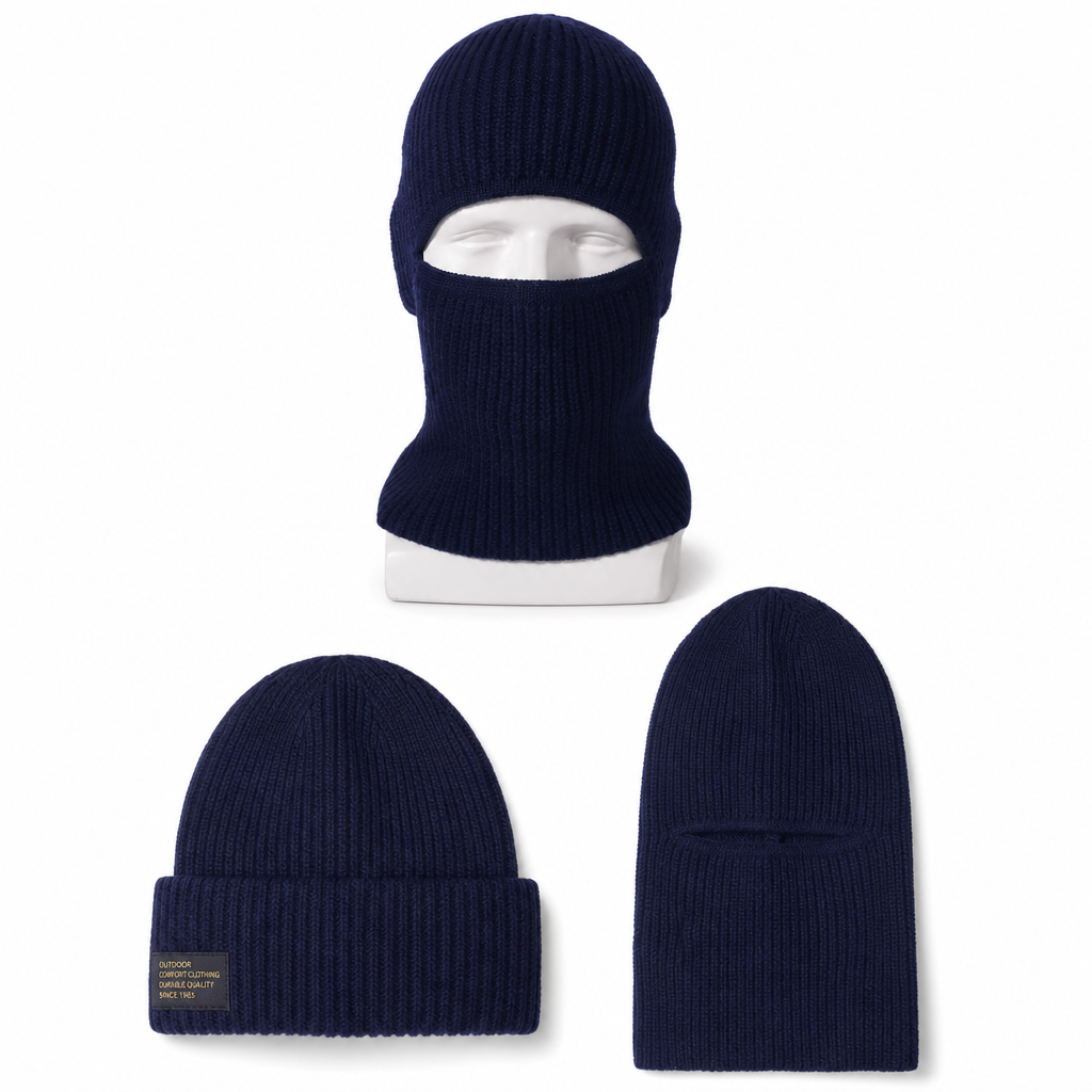 Men Warm Knitted Balaclava Hat Windproof Winter Beanie Cap and Cold Weather Face Mask Hood £8.90 Regular price£17.80Sale price  50 % OFF