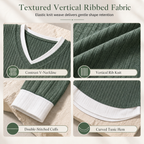 💚 Faux Two Piece Layered Knit Sweater Casual Pullover Top