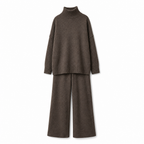❄️Women Loose Turtleneck Sweater and Knit Pants Set Casual Thick Warm Fall Winter Two Piece Outfit