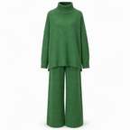 ❄️Women Loose Turtleneck Sweater and Knit Pants Set Casual Thick Warm Fall Winter Two Piece Outfit