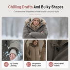 Women's Hooded Fleece-Lined Padded Winter Coat