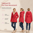 Women's Hooded Fleece-Lined Padded Winter Coat