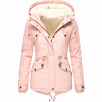 Women's Hooded Fleece-Lined Padded Winter Coat
