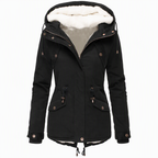 Women's Hooded Fleece-Lined Padded Winter Coat