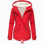 Women's Hooded Fleece-Lined Padded Winter Coat