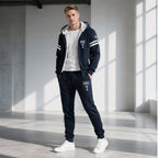 Men's Thickened Hooded Sweatshirt & Pants Set