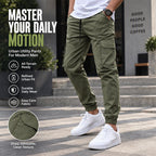Men's Casual Outdoor Cargo Pants with Drawstring