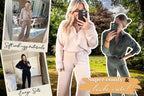 💝LAST DAY SALE 50% OFF!!⚡🎀Women's 2 Piece Casual Outfits Sweatsuit Set